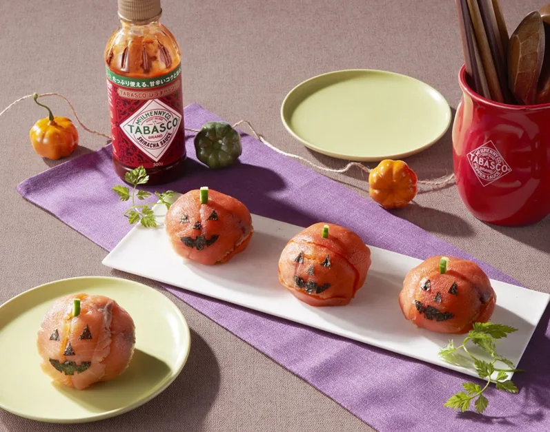 ハロウィンサーモンおにぎり