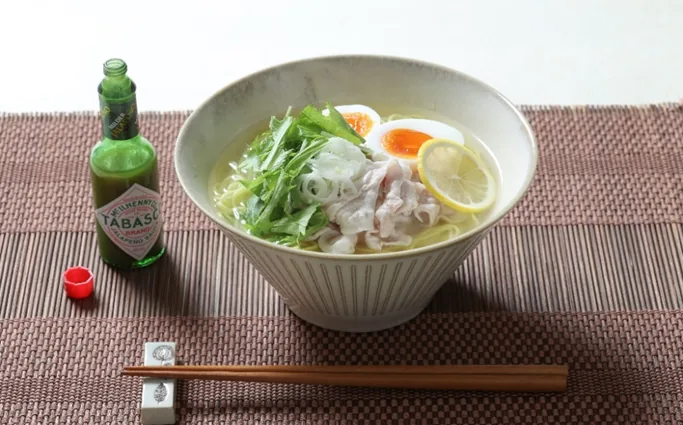 ハラペーニョ風味の豚シャブ塩ラーメン
