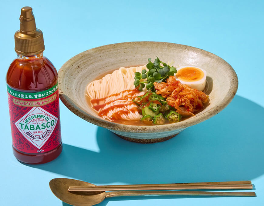TABASCO® シラチャーソース
✕
冷麺風白だしそうめん